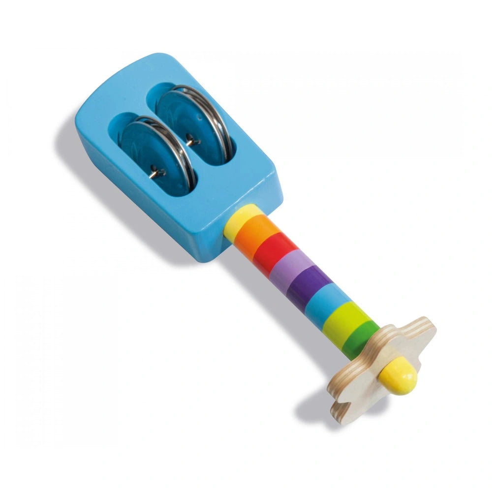 Eichhorn Maracas are colorful toy musical instruments designed for children to shake and create rhythms.