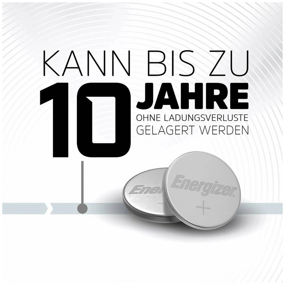 Energizer CR 2025 button cell battery displayed on a gradient white and gray background with bold black text.