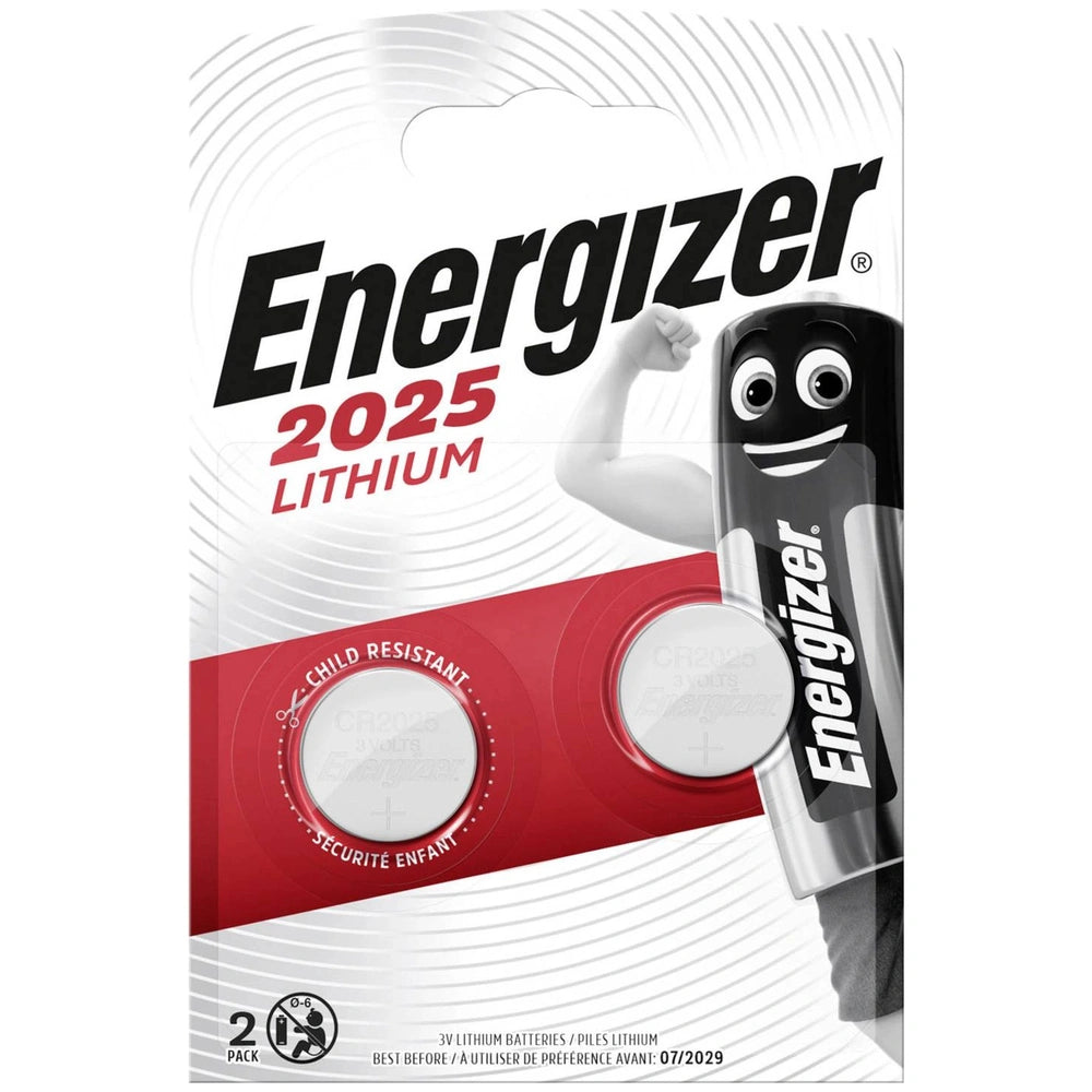 Energizer Button Cell Cr 2025 3 V 2 Pc(S)