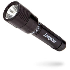 Energizer X-Focus 1Aaa Torch features a black matte body, clear lens, and buttons labeled "FOCUS" and "ENERGIZER."