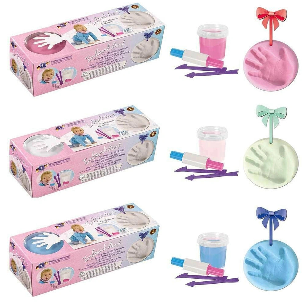 Feuchtmann Infant Art Impression Basic Pack in glossy packaging with a clear window, showcasing a white and pink color scheme