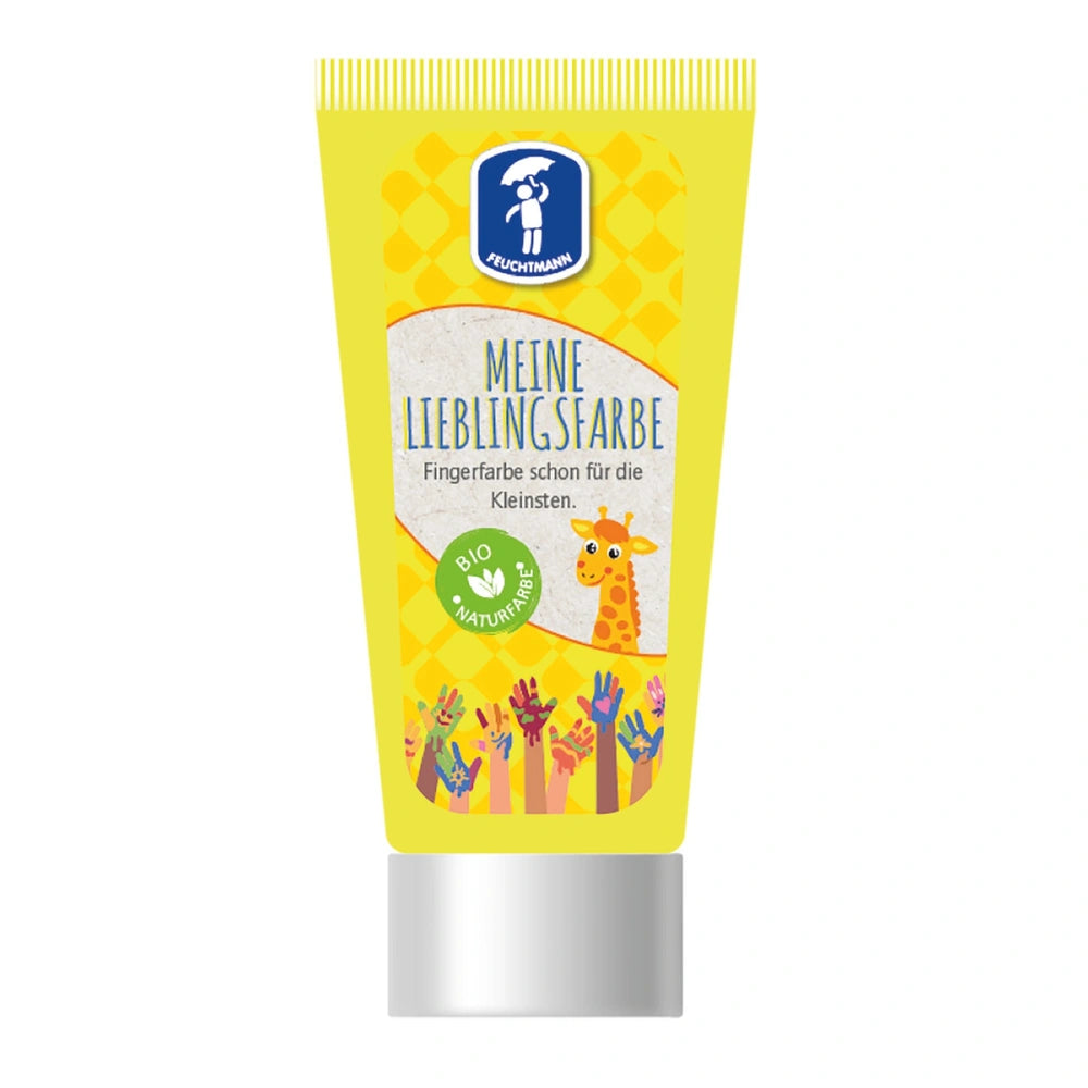 Feuchtmann My Favorite Color pack features six 75g tubes with a silver design, giraffe image, and German text on yellow backg