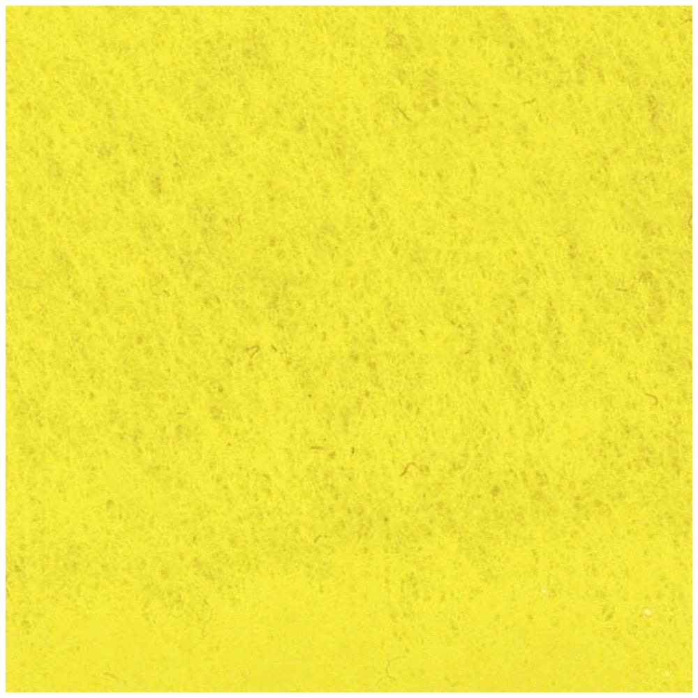 Folia Basic Bastelfilz craft felt in solid yellow, 20x30 cm, smooth matte texture, ideal for arts and crafts projects.