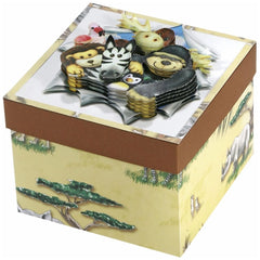 Folia Creative Bricolage Set packaging features vibrant animal and object images on a matte light brown cardboard box with a 