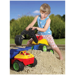 Gowi - Excavatrice Géante Verte Tendance - Jouets de Plage et de Sable