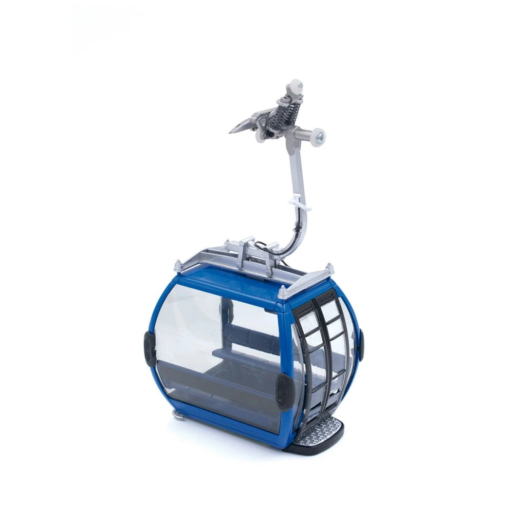 Jagerndorfer Black-Blue Gondel Omega IV model features a blue body, clear plastic window, silver components, and black base.