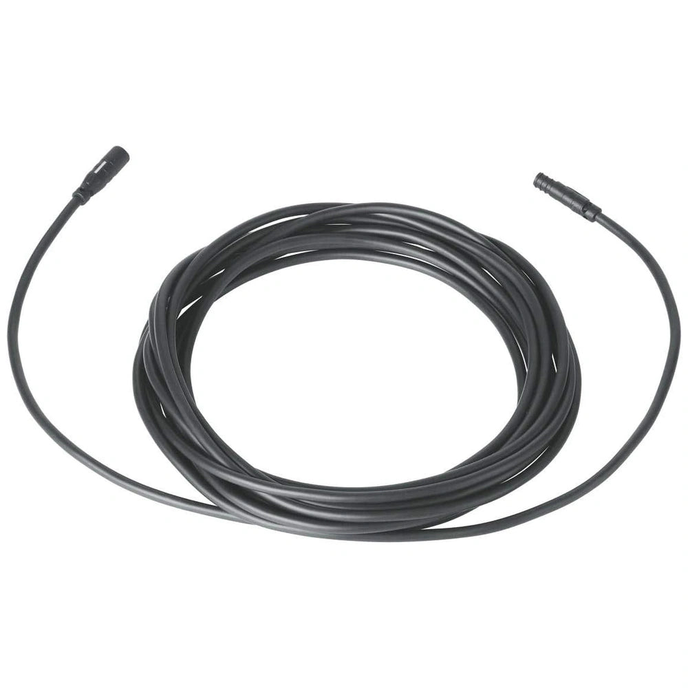 Jagerndorfer black 10-meter cable connection sleeve for model making, displayed in a centered front view.