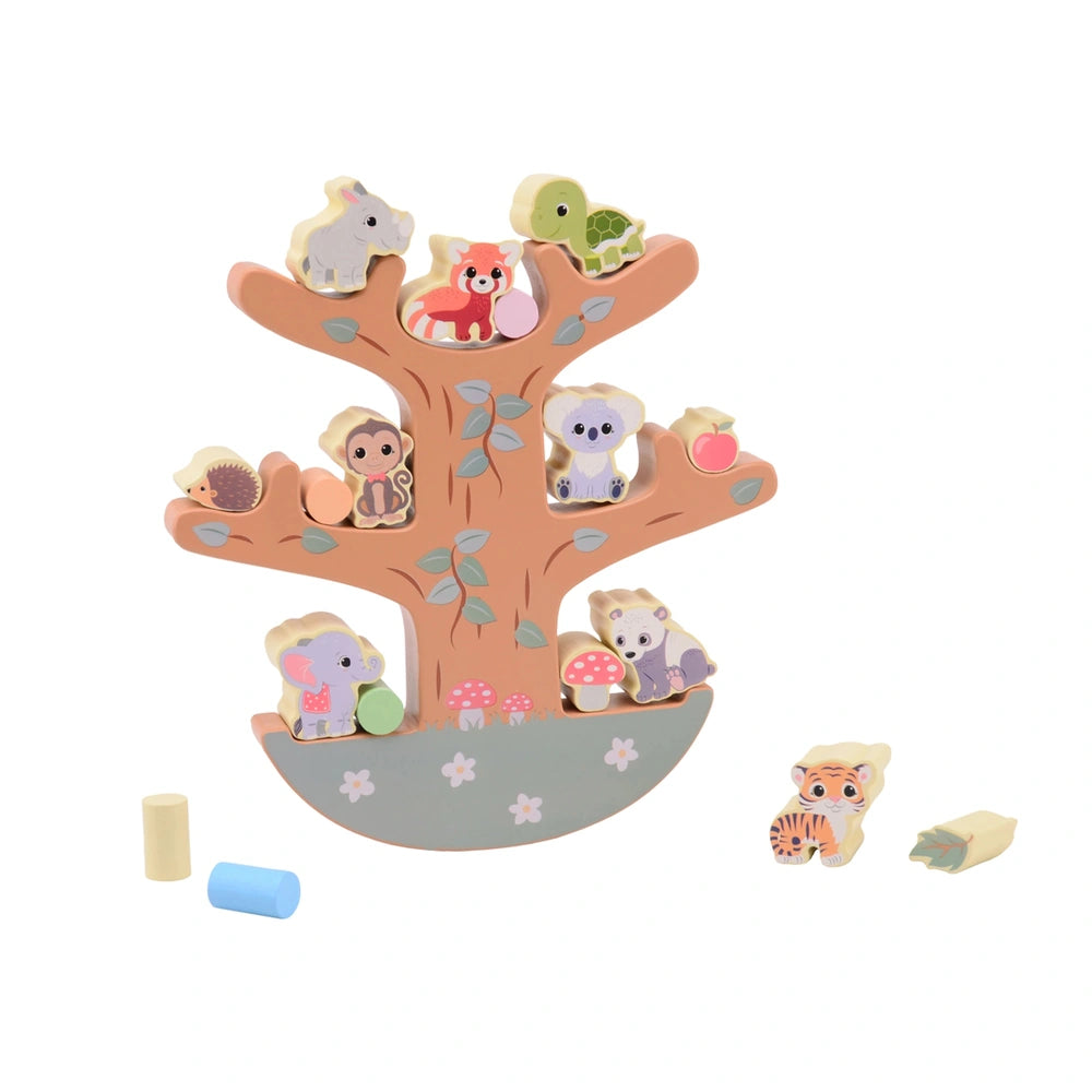 Johntoy - Arbre d'équilibre en bois - Jouets d'activité pour bébés