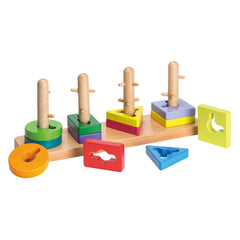Johntoy - Puzzle en bois - Jouets d'activité pour bébés