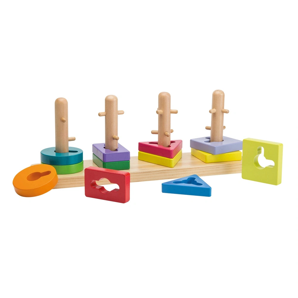 Johntoy - Puzzle en bois - Jouets d'activité pour bébés