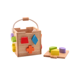 Johntoy - Ensemble de tri de formes en bois - Jouets d'activité pour bébé