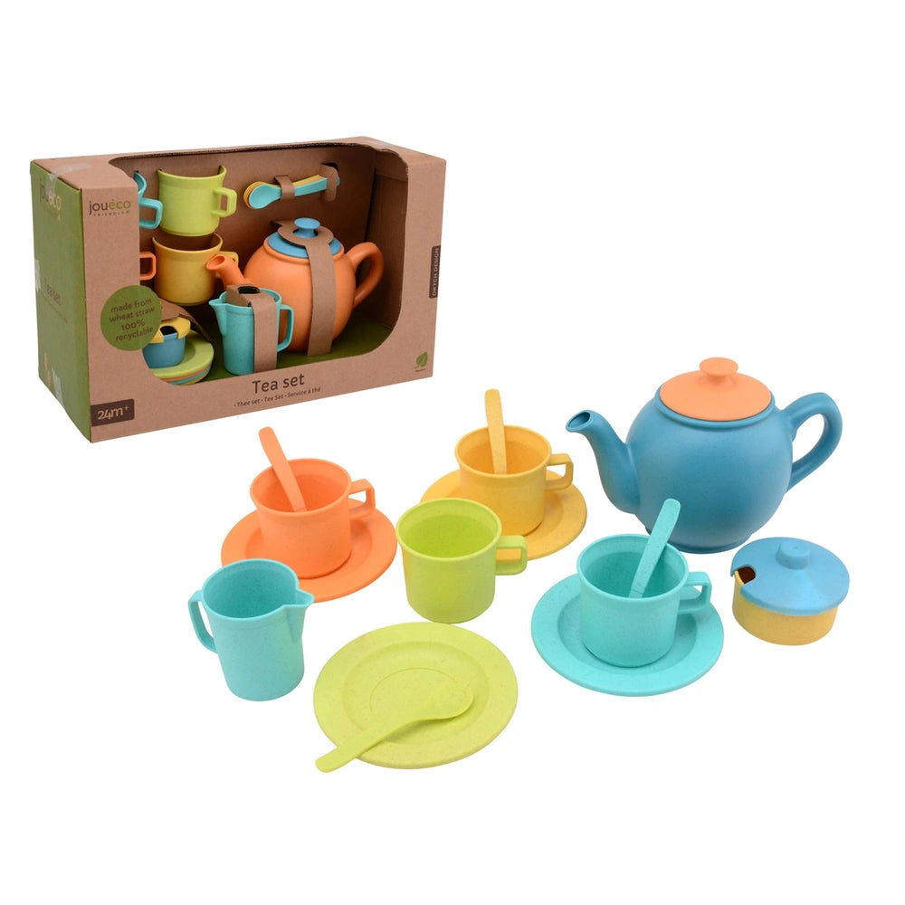 Johntoy - Wooden Tea Set - Pretend Professions & Role Playing