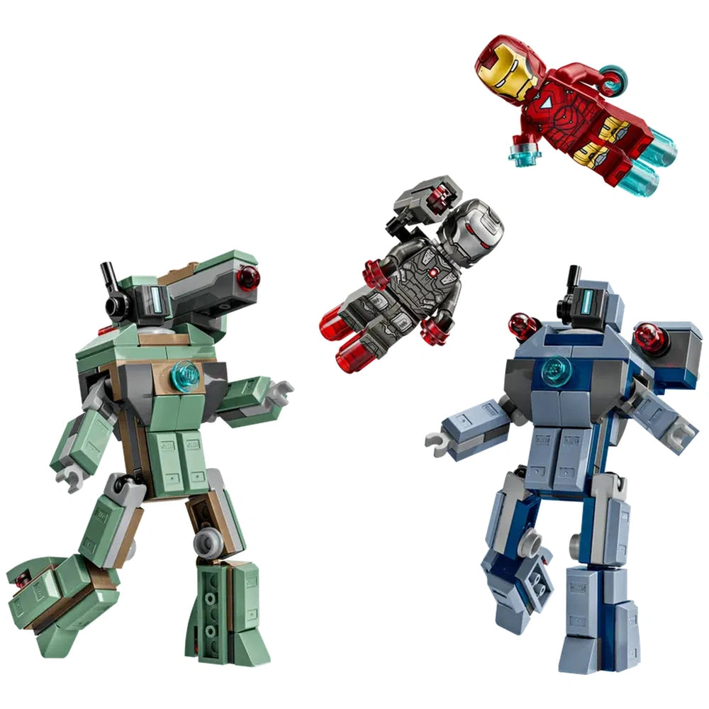 LEGO - Iron Man & War Machine vs Hammer Drones - Action & Toy Figures