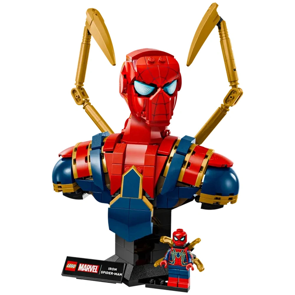 LEGO - Buste de l'Homme-Araignée en Fer - Figurines d'Action et de Jouets