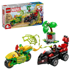 Lego - Marvel Super Heroes - Poursuite du véhicule Spin et Electro Dinosaur - Ensemble de jouets de construction
