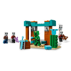 Lego - Minecraft - La Patrouille des Illagers dans le Désert - Ensemble de Jouets de Construction