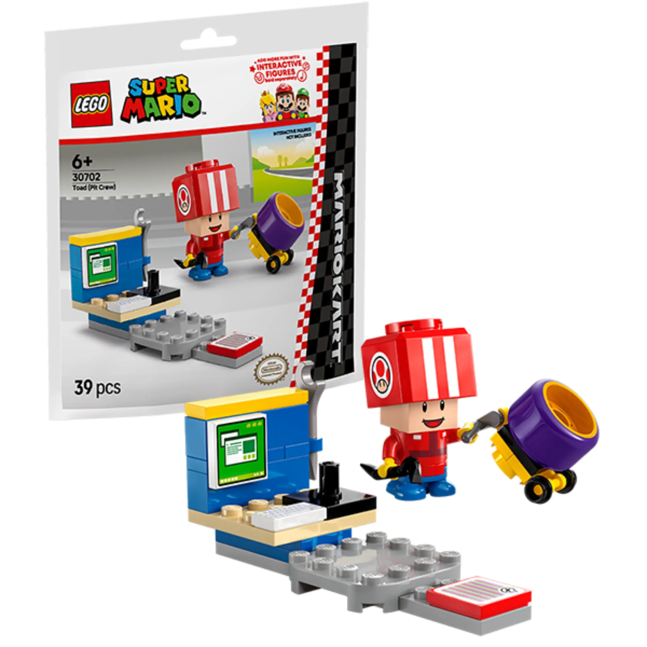 Lego - Super Mario - Mario Kart Toad Pitstop - Construction Set Toys