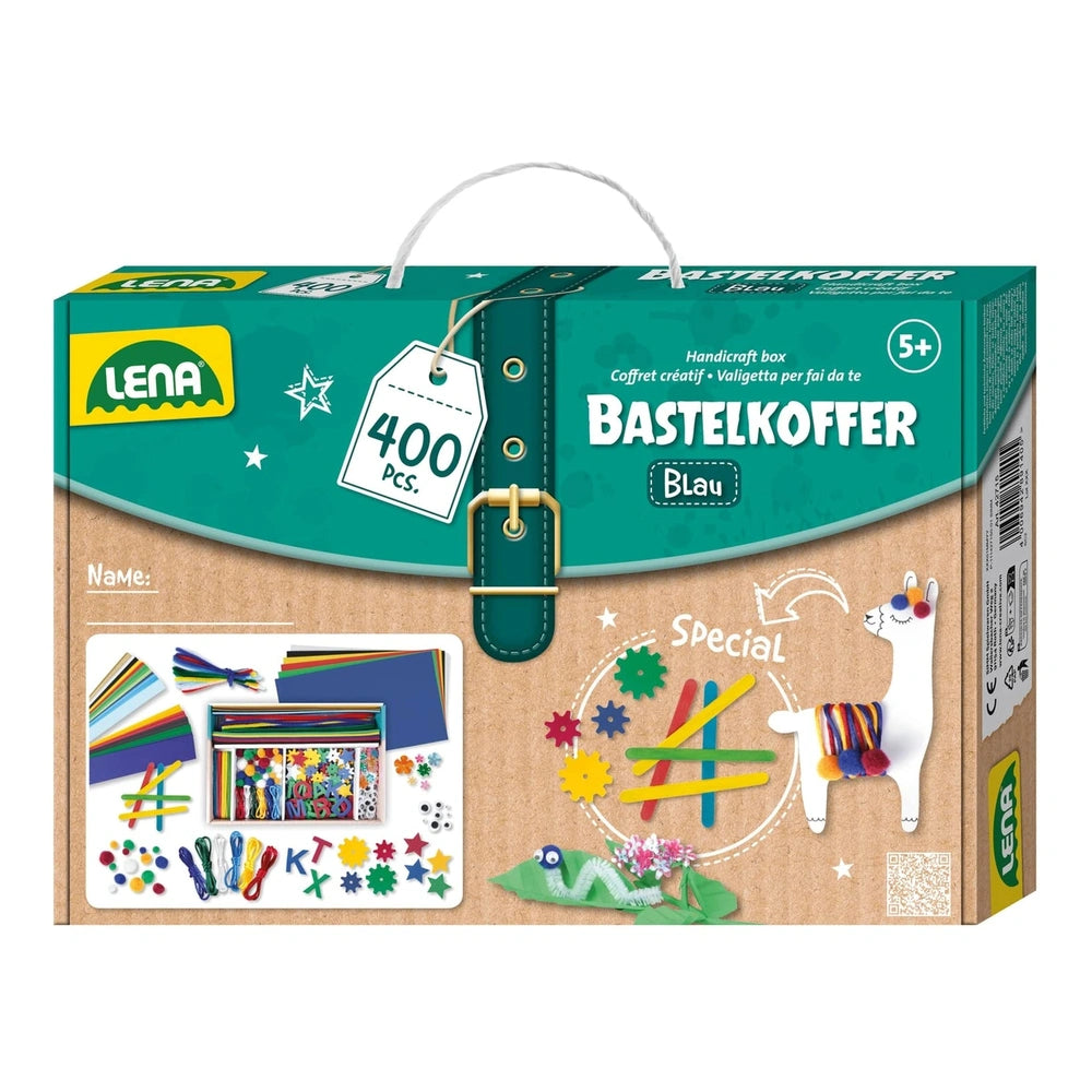 Lena - Boîte d'artisanat bleue - Arts et métiers