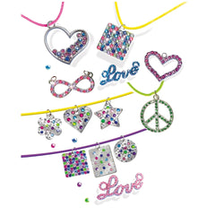 Lena - Ensemble de bijoux en métal avec cristaux et gemmes - Loisirs créatifs