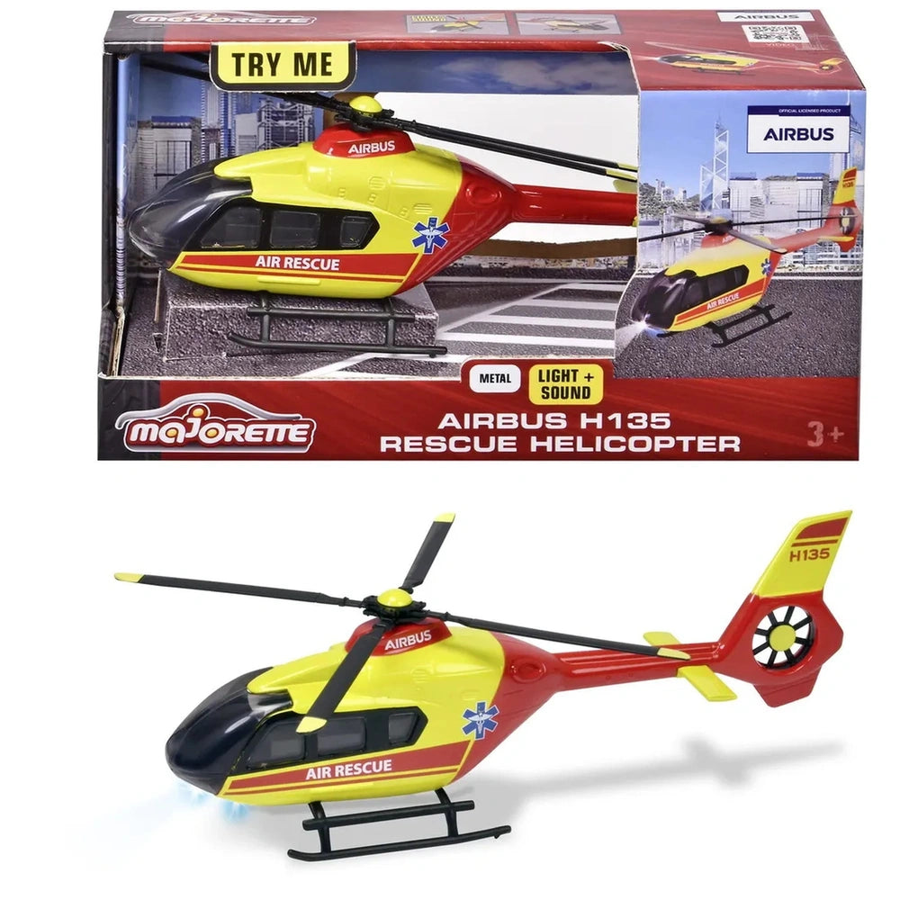 Majorette - Airbus H135 Rescue Helicopter Play Vehicles