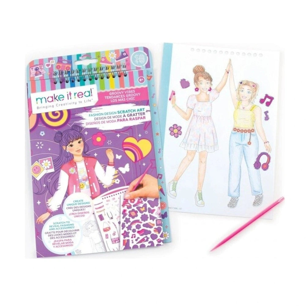Make It Real - Carnet de croquis de mode Art Groovy Vibes - Arts et Loisirs