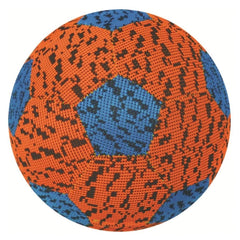 Mandelli Mega Mesh Ball 40 cm in orange, blue, and black, featuring a textured fabric with a diamond pattern.
