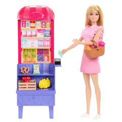 Mattel - Poupées - Barbie Malibu au marché - Rose - 3 Ans+ - Jeux d'imitation