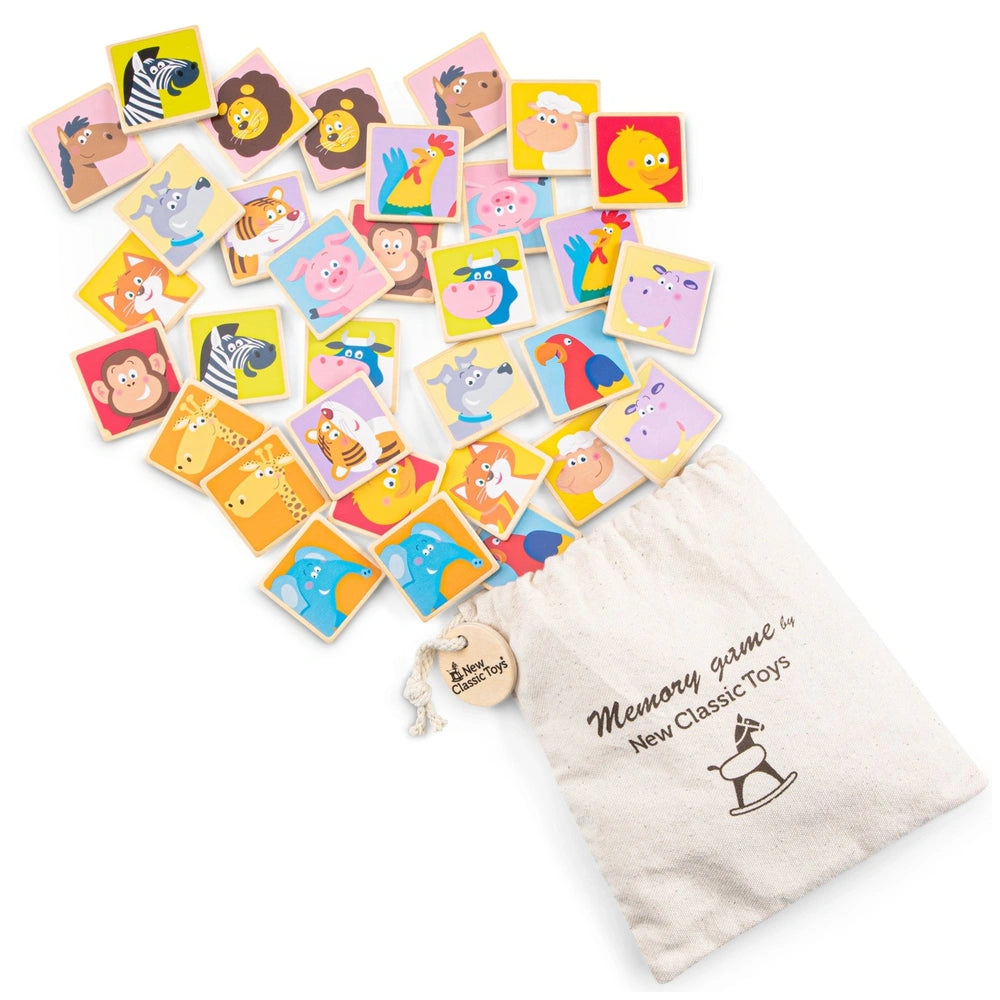 New Classic Toys - Jeu de mémoire - Animaux - Jeux de société