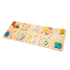 New Classic Toys - Number Puzzle - Farm - Educational Toys