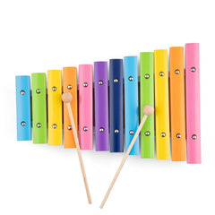 New Classic Toys - Xylophone avec livre de musique - 12 barres - Instruments de musique
