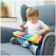 New Classic Toys - Xylophone avec livre de musique - 12 barres - Instruments de musique