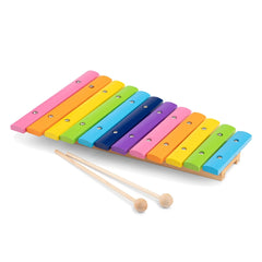 New Classic Toys - Xylophone avec livre de musique - 12 barres - Instruments de musique