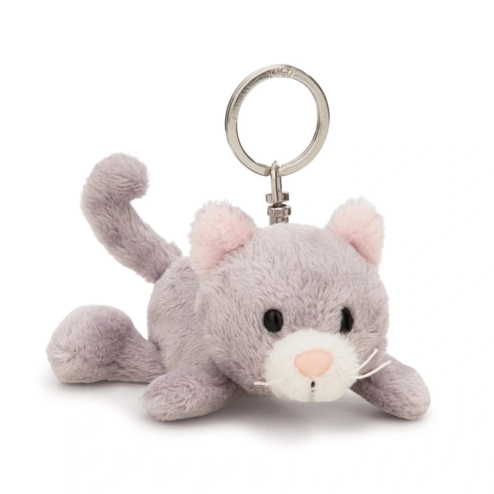 NICI - Homies-Keyholder-Lying-Cat-Gray-Action-Toy-Figures