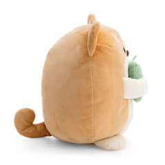 NICI - Mymochi-Soft-Toy-Dog-Hiro-With-Bubble-Tea-27-Cm-Stuffed-Animals