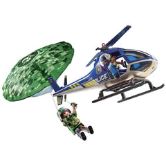 Playmobil City Action Hélicoptère de Police - Poursuite en Parachute - 70569