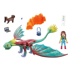 Playmobil Dragons : Les Neuf Royaumes Plumes & Alex - 71083
