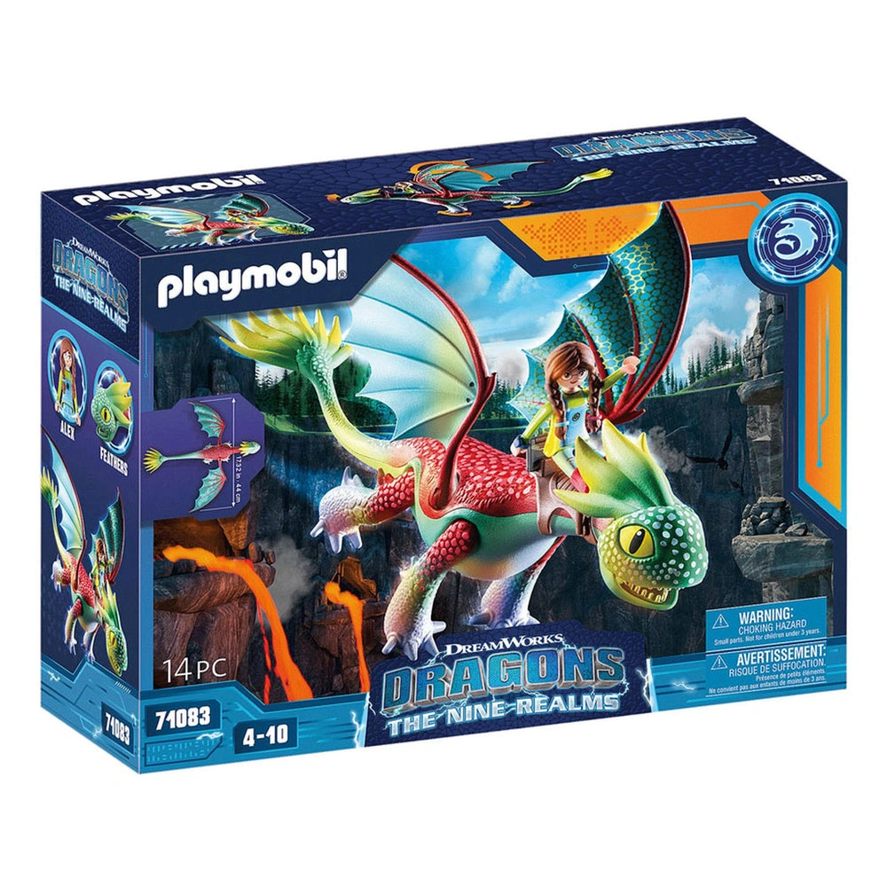 Playmobil Dragons : Les Neuf Royaumes Plumes & Alex - 71083