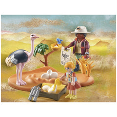 Playmobil Wiltopia Visite de Papa Autruche - 71296