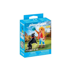Playmobil - Woman-with-Mountain-Dog - Toy-Playsets
