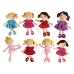 Poupées en peluche & Co jumelles sœurs 30 cm - Assorties
