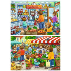 Ravensburger - Allez, faisons du shopping - 2x12 pièces - Puzzles