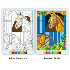 Ravensburger - CreArt - Livre de coloriage créatif - Chevaux - Arts et métiers