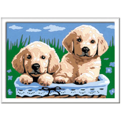 Ravensburger - Creart Chats et Chiens Endormis - Peinture par Numéros - Arts et Loisirs