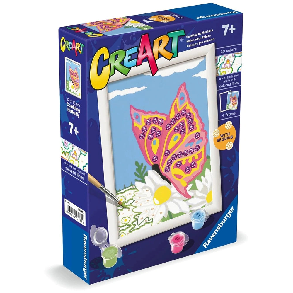 Ravensburger - Creart Papillons Étincelants - Peinture Par Numéros - Arts et Loisirs