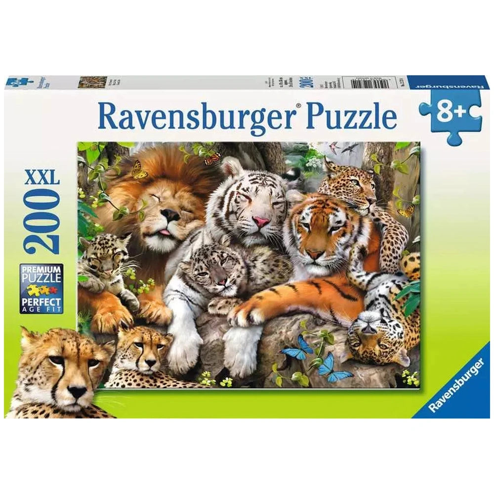 Ravensburger - Cuddling Big Cats - 200 Pieces - Puzzles