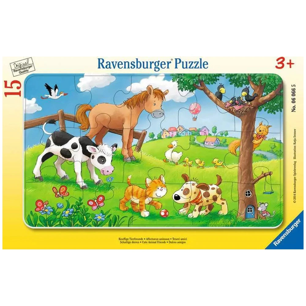 Ravensburger - Cute Animal Friends - 15 Pieces - Puzzles
