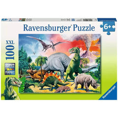 Ravensburger - Dinosaures - Parmi les Dinosaures - 100 Pièces - Puzzles