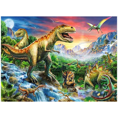 Ravensburger - Dinosaures - Avec les Dinosaures - 100 Pièces - Puzzles