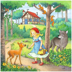 Ravensburger - Contes de fées - Raiponce, Le Petit Chaperon Rouge et Le Prince Grenouille - 3x49 pièces - Puzzles