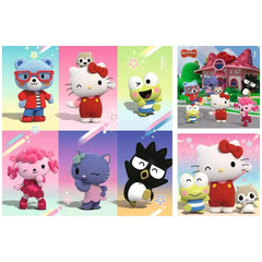 Ravensburger - Hallo Kitty - Aventure à Cherry Town - 3x49 Pièces - Puzzles